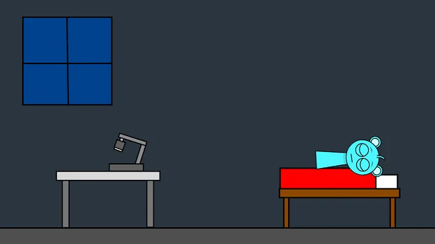 Sky Eating Snack at 3 AM