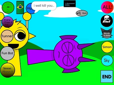 Sprunki Kick The Buddy